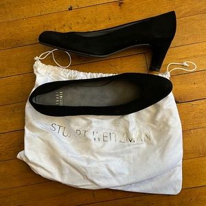 Stuart Weitzman chic pump velvet heels